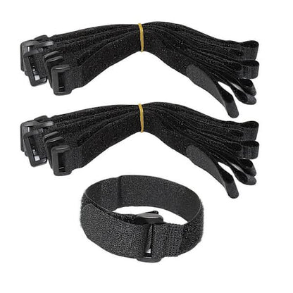 16-pack Black Nylon Cable Ties with Velcro, 30 cm x 2.5 cm, High Quality Cable Management V1188-NATH-SP5-2398