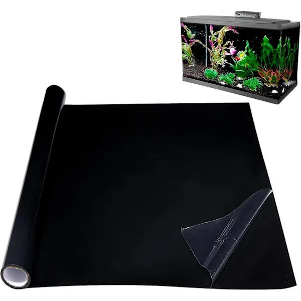 Aquarium Background Poster Static Adhesive Black for Fish Tank V1188-NATH-SP5-4035