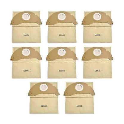 Karcher Vacuum Cleaner Bags A2004 WD2 Model 6.904-322.0 8 pcs Improved Filtration Easy Handling V1188-NATH-SP5-4075
