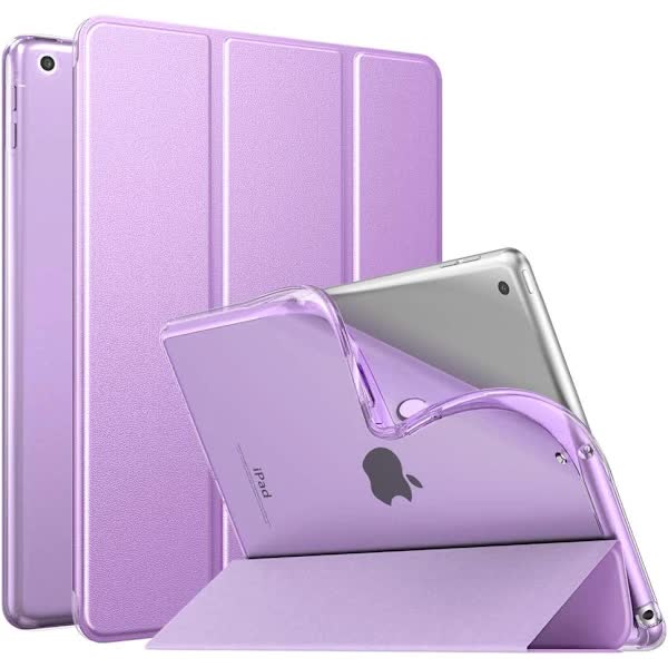iPad Case 10.2 Inch Purple Soft Frosted Slim Cover with S compatible with iPad 9th 8th 7th Generation V1188-NATH-SP5-8068