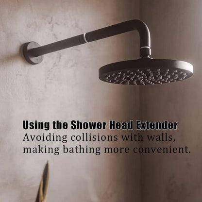 Shower arm extension - Hand shower arm extension pipe - universal shower component - 20cm - silver - Easy V1188-NK-BOL-102