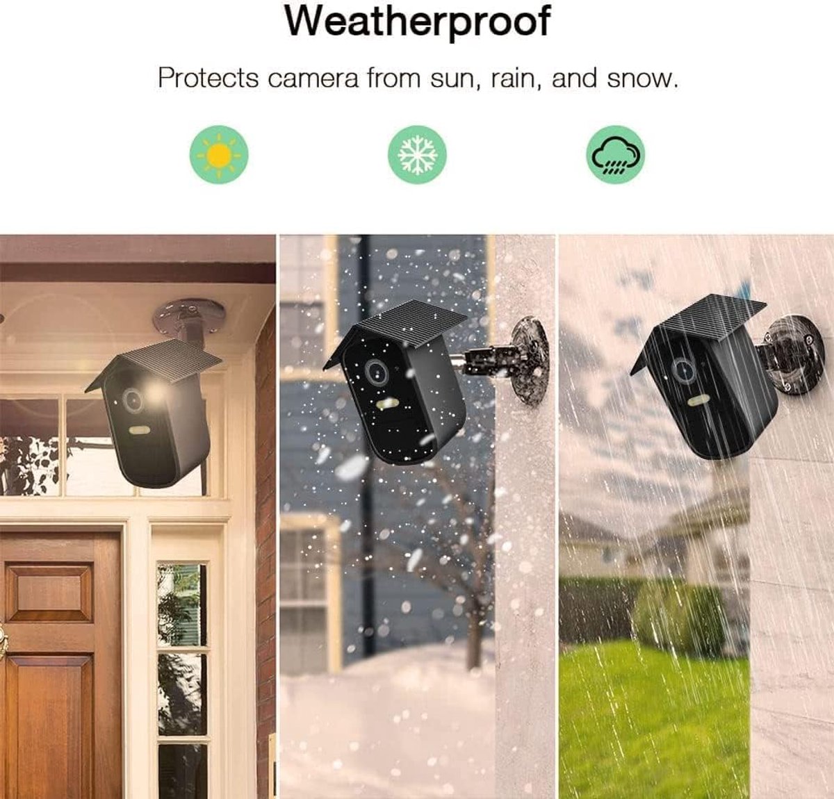 2 pieces - Camera silicone protective cover - Surveillance camera protective cover - suitable for EufyCam 2C V1188-NK-BOL-106
