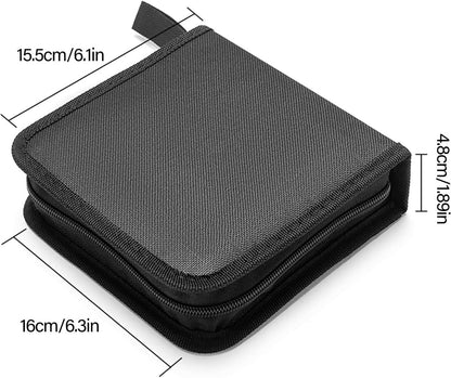 CD/DVD Storage Case - CD Bag - Oxford Cloth - With Zipper - CD Case Storage Folder - DVD Case Case - CD V1188-NK-BOL-107