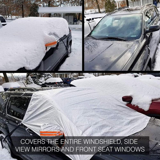 Windshield Cover - Car - Winter - Windshield Cover Mount Foldable Cover Car Windshield for Snow, Ice, Frost, V1188-NK-BOL-108