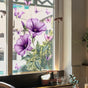 Static window sticker - window sticker - Wall decoration - 30*30cm - flower plant - PVC - D V1188-NK-BOL-123