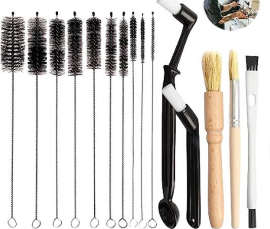 Coffee machine cleaning brush - 15 pieces - barista accessories - cleaning brush set - Cleaning brush for V1188-NK-BOL-125
