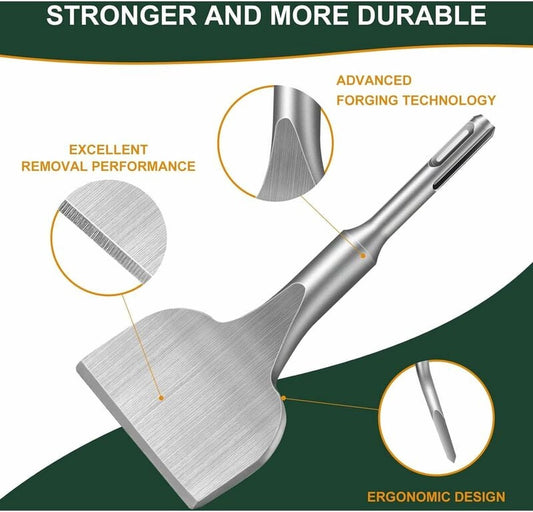 Chisel - 17 * 165 * 75 mm - Tile chisel - slanted chisel - stone chisel - cold chisel - flat chisel - hammer V1188-NK-BOL-138