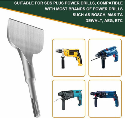 Chisel - 17 * 165 * 75 mm - Tile chisel - slanted chisel - stone chisel - cold chisel - flat chisel - hammer V1188-NK-BOL-138