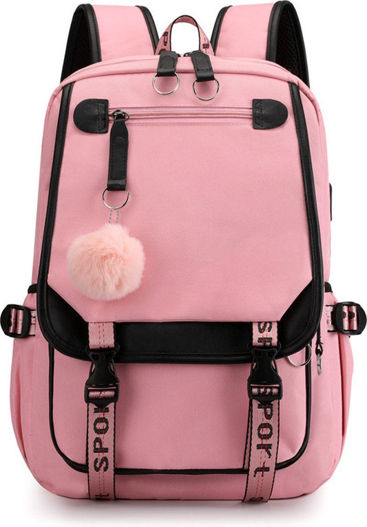 Backpack - School Bag - Backpack - Girl Backpack - School Backpack - School Bag - Book Bag - With USB V1188-NK-BOL-143