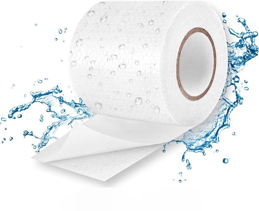 Repair tape - 8cm x 2M - Transparent - Repair cloth - Self-adhesive - for awnings, sails, boat covers and V1188-NK-BOL-156
