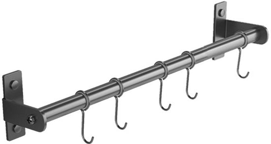 Kitchen hooks - with 5 hooks - hanging rail kitchen rail wall bracket - Kitchen organizer - To hang spatulas, V1188-NK-BOL-164