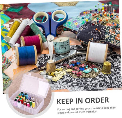 Sewing Thread Storage Box - Organizer for sewing supplies and sewing accessories - 42 spools V1188-NK-BOL-177