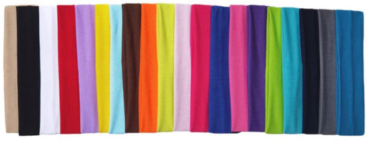 Headband - 20 Pieces - Sports Headbands - Headband - Adults - Yoga Headbands - Elastic Non-Slip - Fitness - V1188-NK-BOL-183