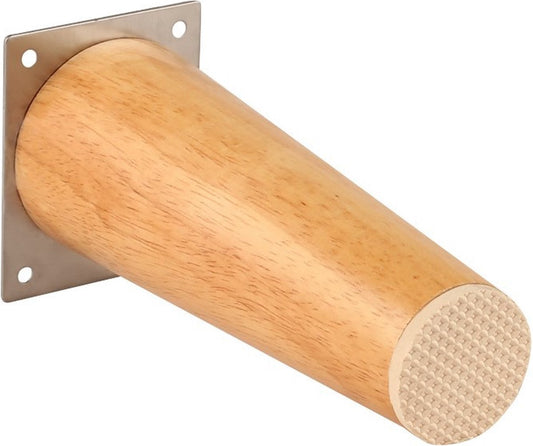 4 pieces - Furniture leg - Wooden furniture leg - Furniture Legs - wood color - wooden - 10 cm V1188-NK-BOL-192