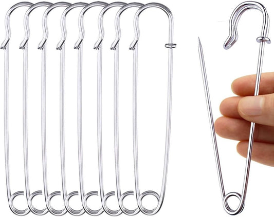 Safety Pins - 20 Pieces - 10 * 2.8cm - Premium Safety Pins - Durable, Rust Resistant Pins - DIY Craft V1188-NK-BOL-204
