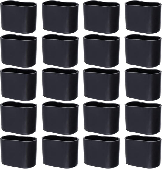 Chair Leg Caps - 20 Pieces - Chair Leg Protectors - PVC - Oval Furniture Leg Protectors - Floor Protectors - V1188-NK-BOL-206