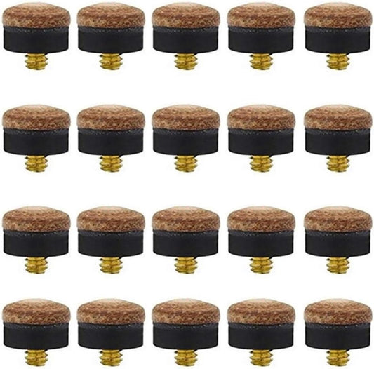 20 pieces - Pool Stick Tips - Billiard Cue Tip - Pool Cue Tips Set - 10 mm - Snooker & Pool Accessories - V1188-NK-BOL-211