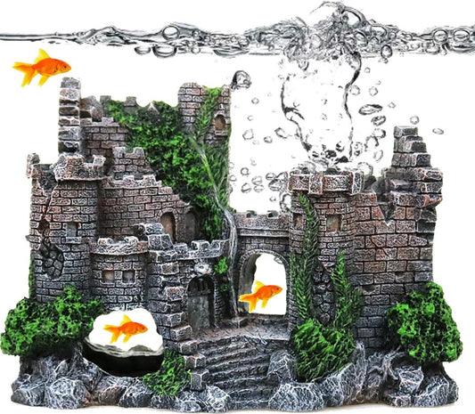 Aquarium Decoration - Ornaments - Castle - aquarium - Castle Aquarium Castle Decoration Hiding House - 17 x 6 V1188-NK-BOL-214