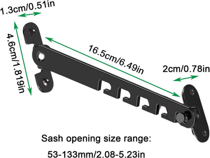Window and Door Stopper - 2 pieces - Window Limiter - Window Security - Child Lock Window - Window Lock - V1188-NK-BOL-216