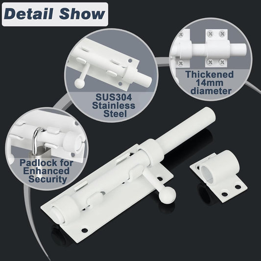 Sliding lock - Sliding lock - Sliding bolt - Gate bolt - Door lock - Bolt - Door bolt - Door lock - Plate V1188-NK-BOL-238
