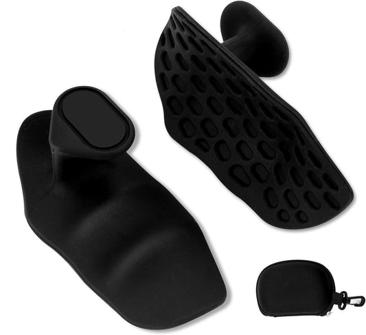 Fitness Strength Training Grips - Pack of 2 - Rubber Gym Weightlifting Non-Slip Exercise Grips - Deadlift V1188-NK-BOL-248