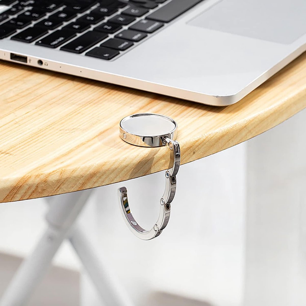 Bag Hanger Table - 2 pieces - Foldable bag hanger - Portable bag hook - Bag hook - With anti-slip pad - for V1188-NK-BOL-249