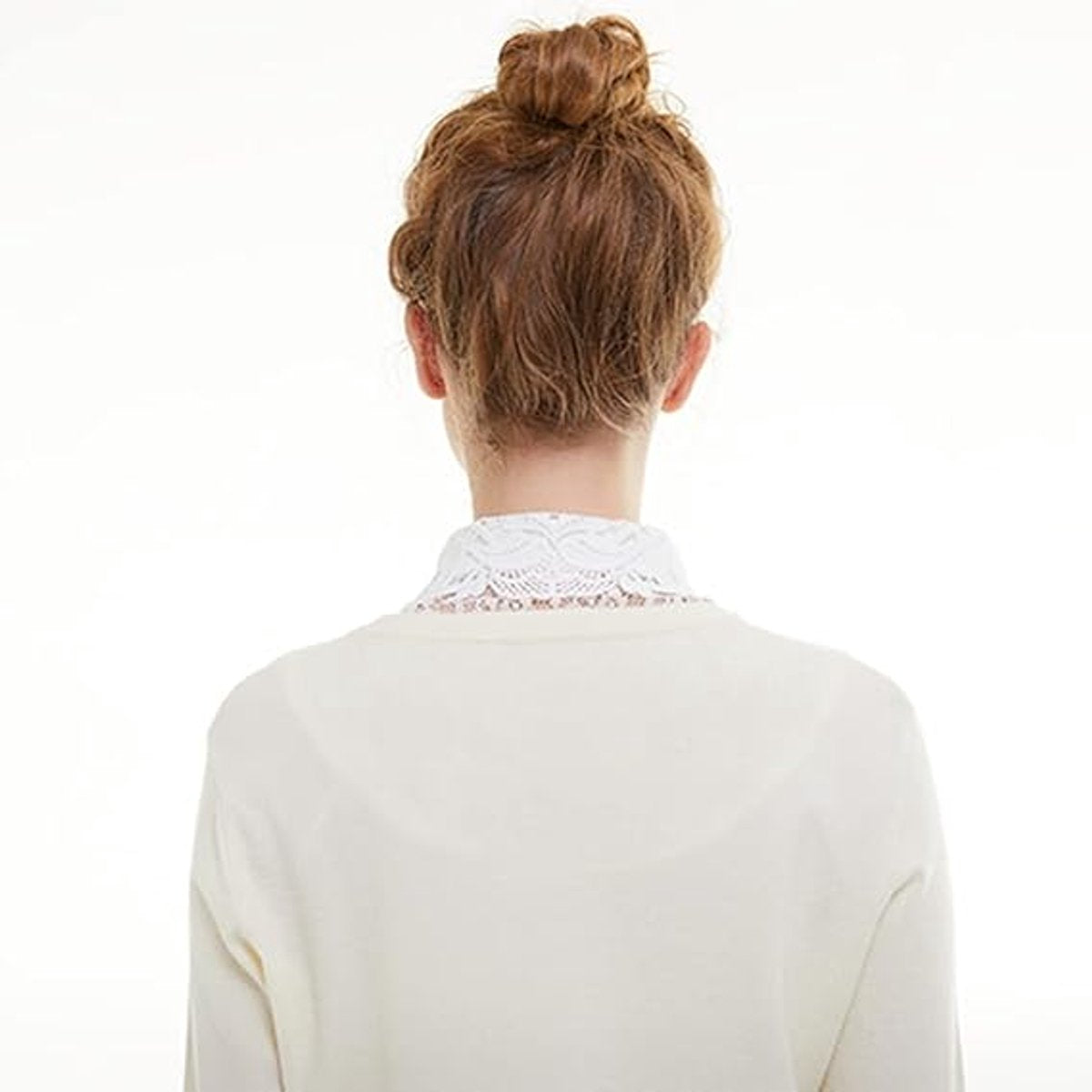 Blouse collar - Collars - Loose collar - Fake collar - Sweater Decorative - Round collar - White - One size - V1188-NK-BOL-255
