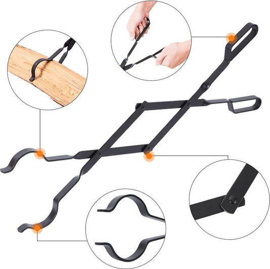 Fire Pit Tongs - Fire Pit Tongs - Fireplace Accessories - Fireplaces - Fire Pit Tool for Outdoor Indoor V1188-NK-BOL-258