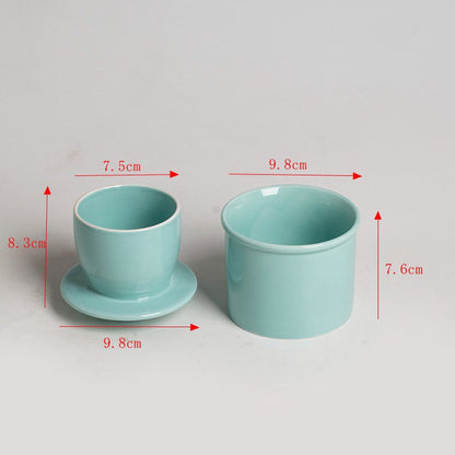 Butter dish - Ceramic - Butter storage box - Butter dishes - Butter dish - Butter pot - With lid - For V1188-NK-BOL-26
