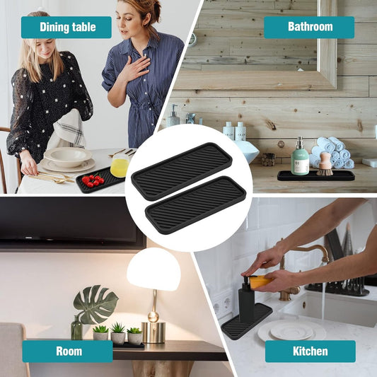 Silicone Sponge Holder - 2 Pieces - Kitchen Sponge Holders - Countertop Organizer - Sink Organizer - Kitchen V1188-NK-BOL-262