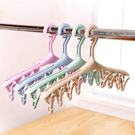 Sock dryer - 4 pieces 8 clips - Blue green purple yellow - Sock hanger - Sock dryer - Bras - Underwear - Sock V1188-NK-BOL-265
