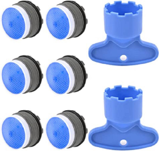 Set of 8 pieces - water-saving aerator - tap screen aerator - tap aerator - tap attachment - universal tap V1188-NK-BOL-266