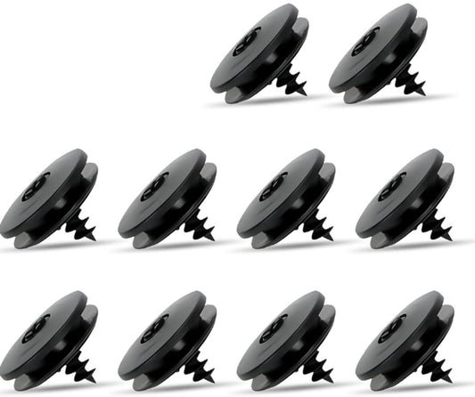 Car Floor Mat Fastening Clips - Pack of 10 - For Attaching Car Anti-Slip Mats - Car Mat Fastening Buckles - V1188-NK-BOL-272