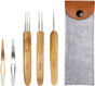 Set of 6 - Crochet needles - Dreadlocks tool - Crochet - 0.75 mm - Storage bag V1188-NK-BOL-282