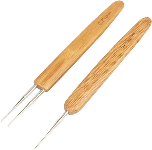 Set of 6 - Crochet needles - Dreadlocks tool - Crochet - 0.75 mm - Storage bag V1188-NK-BOL-282