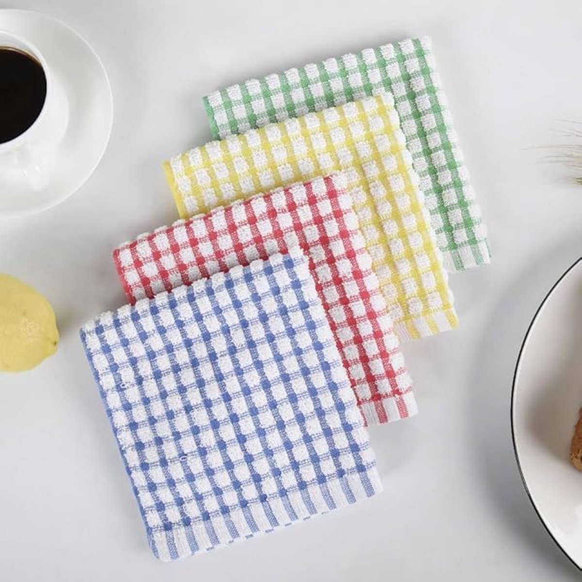 Dishcloth Set 8 Pieces - Dishcloth - Dishcloths - Cleaning Cloths - Microfiber Cleaning Cloths - 30x30cm - V1188-NK-BOL-284