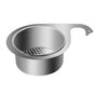 Colander - Sink Colander - 21*5.8 cm - Kitchen Utensils - Kitchen Colander - Silver - Stainless Steel - Sink V1188-NK-BOL-301