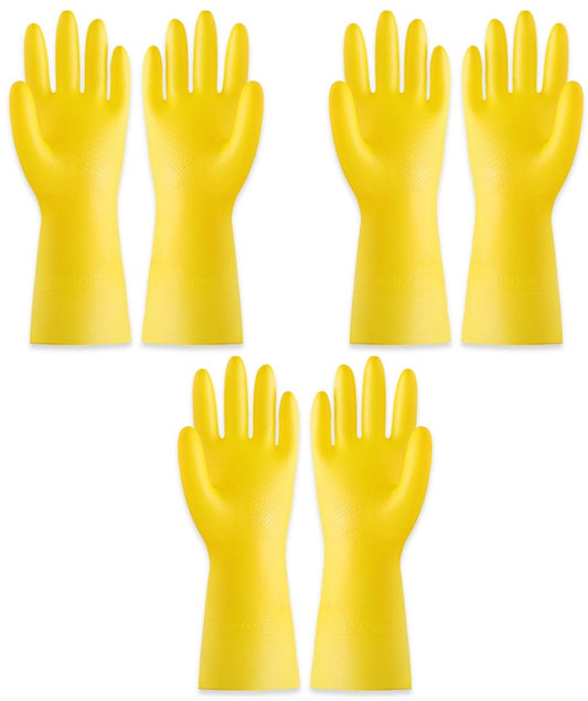 Cleaning gloves - size M - Household gloves - Extra Grip - Rubber - Suitable for damp environments such as V1188-NK-BOL-303