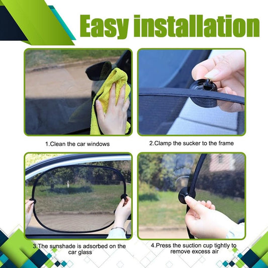 Car Side Window Sunshade - 2 Pieces - UV Protection - Car Sunshade for Baby & Child - Car Window Sun V1188-NK-BOL-31