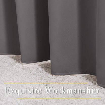 Curtain - Luxury, Blackout - 150*200 cm - Gray - 1 Piece - ready-made - with holes V1188-NK-BOL-310