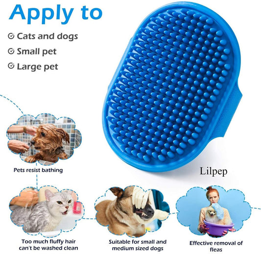 Pet Hair Remover - 2 Pieces - Cat Comb - Pet Hair Remover - Pet Grooming Gloves - Pet Silent Hair Removal V1188-NK-BOL-314
