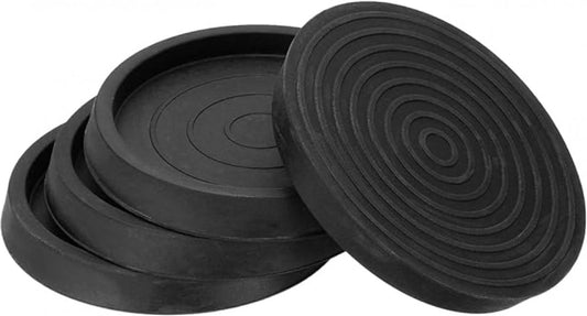 4 Pieces - Non-Slip Furniture Pads - Rubber - Black - Round - For Floor and Furniture Protection - For Bed V1188-NK-BOL-322