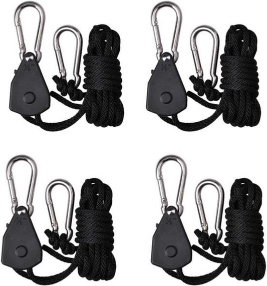 4 pieces/2 pairs - Rope ratchet - ratchet - internal gear ratchet - tow hook with carabiner - Rope ratchet V1188-NK-BOL-332