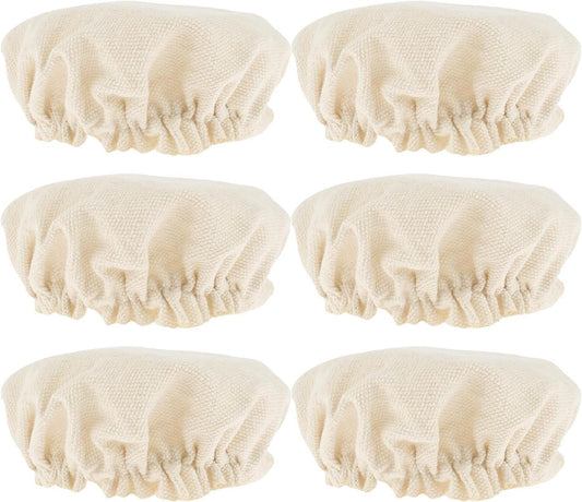 Fermentation Cloth - Pack of 6 - Fabric Covers for Sourdough - Canvas - Fabric Lids - Dust Cover - Sourdough V1188-NK-BOL-335