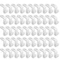 50 Pieces - Coat Hook - Hanger Connector Hooks - Coat Hook - Hanging Hooks - White - Hanger Extension Clips - V1188-NK-BOL-336