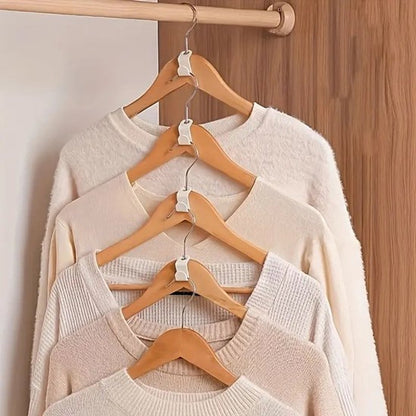 50 Pieces - Coat Hook - Hanger Connector Hooks - Coat Hook - Hanging Hooks - White - Hanger Extension Clips - V1188-NK-BOL-336