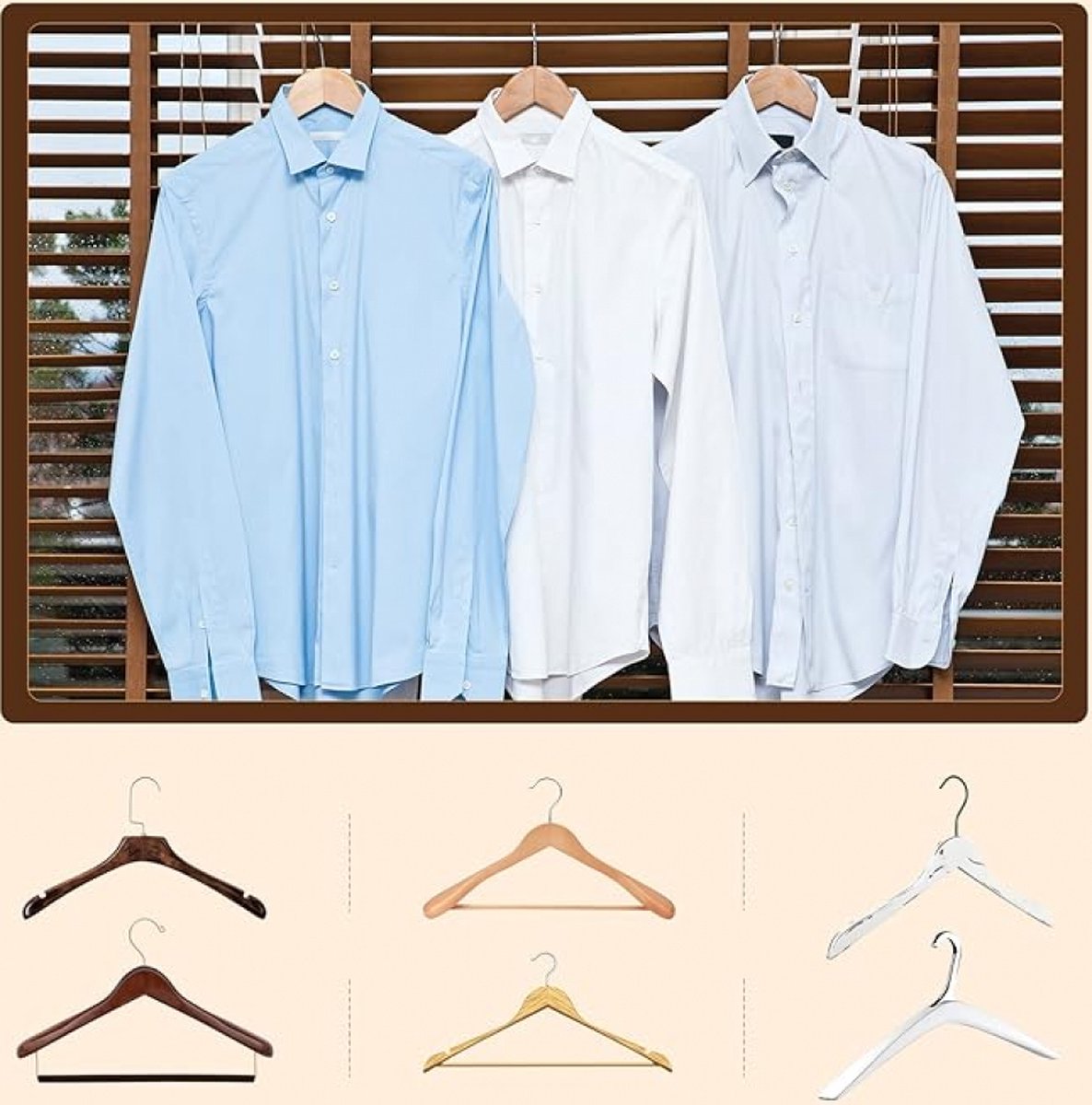 50 Pieces - Coat Hook - Hanger Connector Hooks - Coat Hook - Hanging Hooks - White - Hanger Extension Clips - V1188-NK-BOL-336