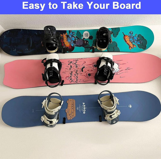 2 pieces - snowboard wall mount - skateboard wall mount - with screws - skateboard, wall mounting, display V1188-NK-BOL-344