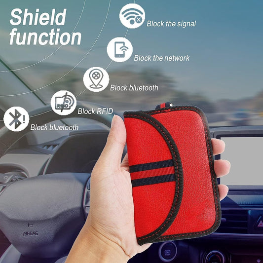 RFID Anti-theft Car Key - 2 pieces - Protective cover - Car key - Anti-theft - With hook - Car key bag - Key V1188-NK-BOL-349