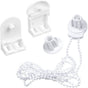 Roller Blind System with Wall Brackets - 25 mm - Roller Blind Fittings - Plastic - With 3M Bead Chain - V1188-NK-BOL-35